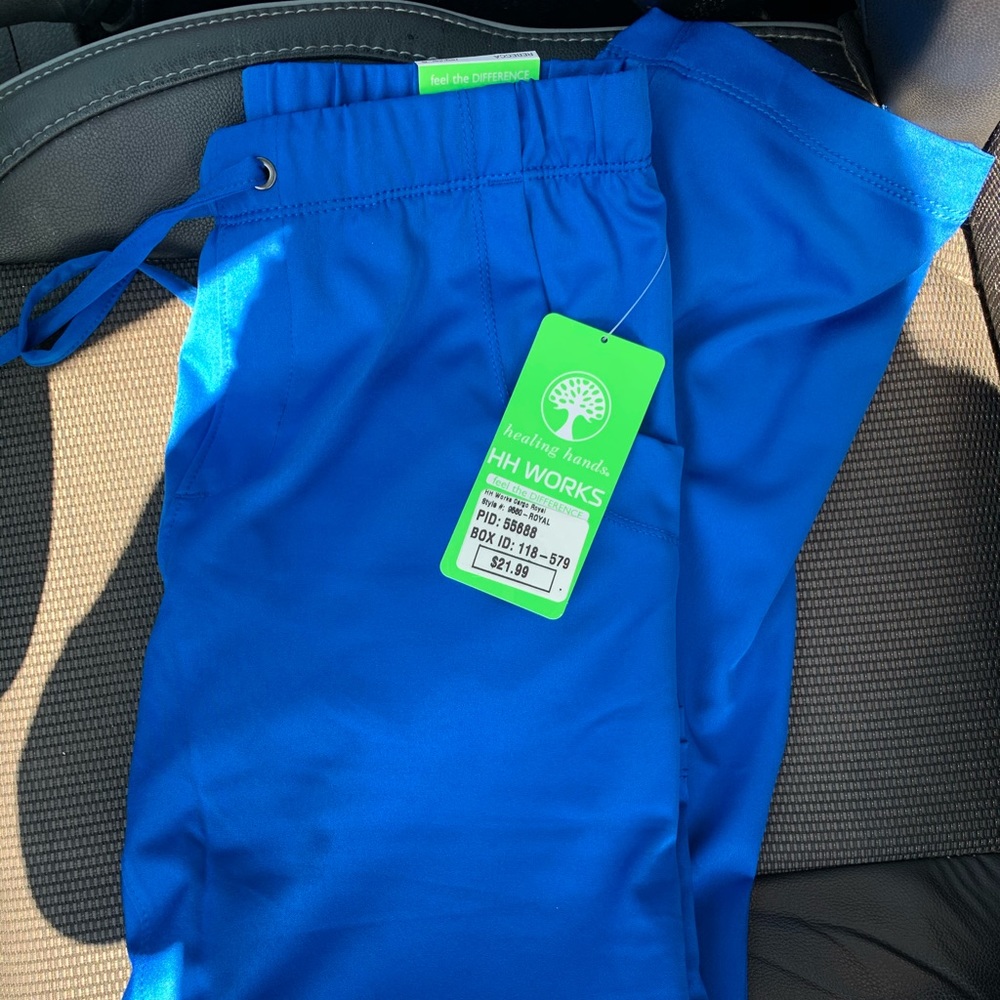 Healing Hands Royal Blue Scrub Set